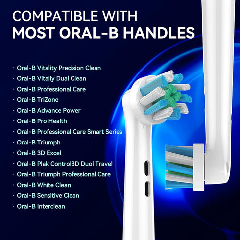 4 Packs Professional Sensitive Electric Toothbrush Replacement Heads...
