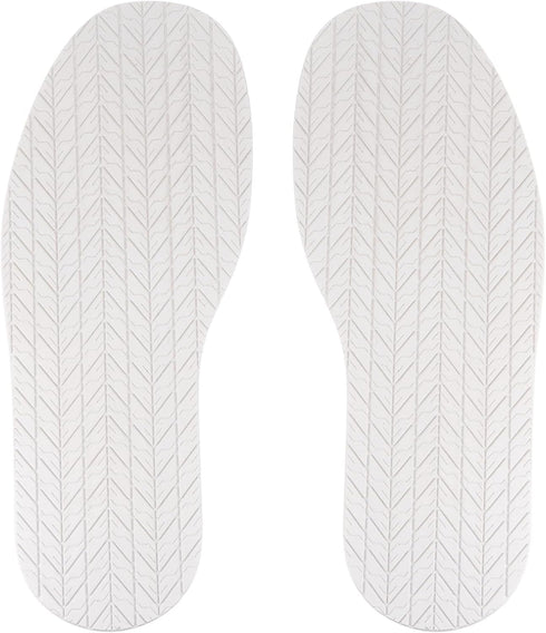 1Pair Shoe Bottom Full Sole Replacement 3.7mm Thickness Rubber Repair Non-Slip for Flat Shoe, White...