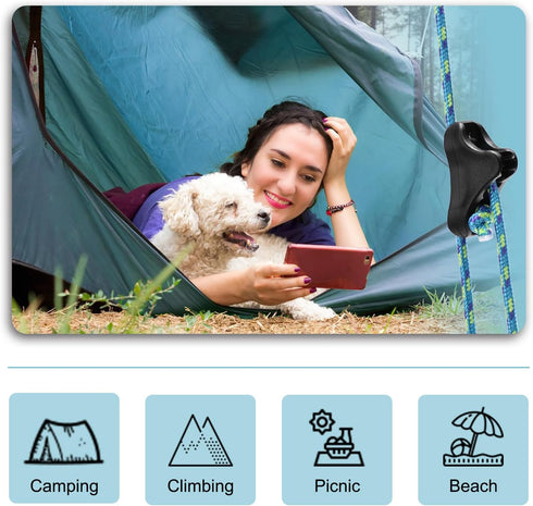 12Pack Rope Tensioner Ultralight Guyline Tensioners Adjuster Tent Rope, Rope Tightener for Tents & Tarps Paracord Ultralight Backpacking Gear, fit...