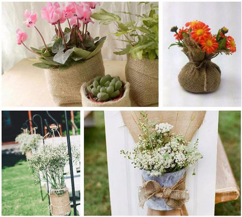 DECORA Natural Wide Burlap Ribbon on Spool for Wedding Decoration DIY Crafting,1.5inch/10 Yard...