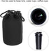 PATIKIL Camera Lens Bag, 2 Pcs 3.5" IDx7.1 H Drawstring Lens Pouch with Thick Protective Neoprene, Lens Case for DSLR Camera Lens, Water Coffee Cu...