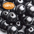 Aylifu Black Wooden Beads, 50pcs 25mm Round Wooden Beads for DIY Crafts & Jewelry Making...