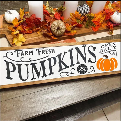 Fall Stencils for Painting on Wood Reusable Pumpkin Stencil Thanksgiving Drawing Templates Large Welcome/Happy Fall Y’All Porch Sign...