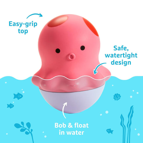 Munchkin® Bath Bobbers Mold Free Baby and Toddler Bath Toy, 6+ Months, Dolphin/Walrus/Octopus...
