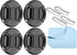 PATIKIL Camera Lens Cap, 4 Pack Center Pinch Front Lens Cover with Cap String/Microfiber Cleaning Cloth for 82mm Thread Universal DSLR Lenses for ...