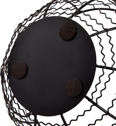 Juvale Wire Egg Basket Countertop Organizer - 8.2 x 8.2 x 4.9 in Black Iron - Rustic Farmhouse Style Countertop Egg Holder - Iron Construction...