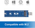 M.2 to USB Adapter, B Key M.2 SSD to USB 3.0 Reader Card, NGFF SATA Converter Support SATA Based SDD 2230 2242 2260 2280 No Cable Needed...