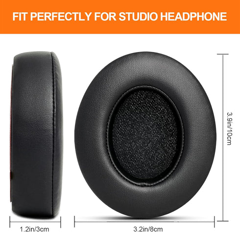 GVOEARS Replacement Ear Pads for Beats Studio 3, Earpad Cushions for Beats Studio 2 3 Wired & Wireless Over Ear Headphones with Memory Foam Strong...