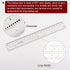 Film Flexible Ruler 8 Inch 0.1mm Scale PET Plastic Covered Folding Straight Ruler Calibration Soft Ruler Measuring Tool for Factory, Transparent...