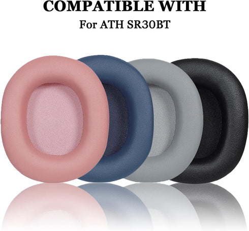 Replacement Ear Pads Compatible with ATH-SR30BT Headphone, Over-Ear Headphones Ear Pads, Protein Leather Ear Pads Repair Parts(Black)...