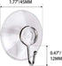 Awpeye 20 Packs Suction Cup Hooks, 1.77 Inches Universal Clear PVC Suction Cups for Shower Removable Window Suction Cups with Hooks for Kitchen Ba...