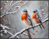 Posterizer 1 pcs-cute little bird in snowy winter scene -5-Art for Animal Lovers-Landscape & Nature Art-Decor for Home & Office- unframed wall art...
