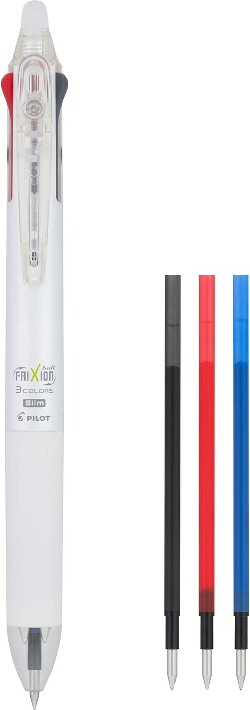 Pilot, FriXion Ball Multifunction Erasable, Refillable (Included), Retractable Gel Pen, Extra Fine Point 0.5 mm, White Barrel, Single Pen, Black, ...