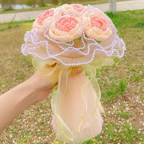 CCINEE 4.37 Yards Flower Wrapping Mesh Paper?Pearl Wrinkled Wavy Net Yarn Flower Wrapping Mesh Paper Korean Bouquet Wrapping Mesh for DIY Crafts V...