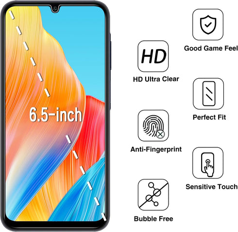 (2 Pack) HPTech Privacy Screen Protector for Samsung Galaxy A25 5G Anti Spy Tempered Glass, Bubble Free, Case Friendly......