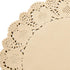 Juvale Round Paper Placemats & Doilies (12-Inch) - Brown Paper Chargers for Dinner Plates and Tea Party Decorations with Lace Scalloped Edges...