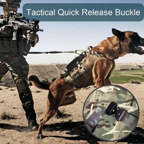 2Pack Tactical Duty Belt Buckles Tactical Metal Buckle, 1-1/2" Tactical Strap Buckle Clips for Backpack, Dog Collar Hardware, Harness, Tactical Ke...