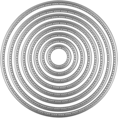DECORA Circle Cutting Dies Stencil for DIY Scrapbooking Album Paper Card Embossing Craft Decoration...