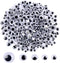 DECORA 500 Pieces 6mm -12mm Black Wiggle Googly Eyes with Self-Adhesive Backs for DIY Crafts Doll Making Sewing Supplies...