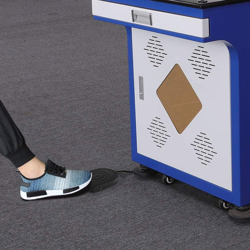 iKKEGOL USB Foot Pedal Switch gaming, Black Metal Single HID Action Programmable Digital hand Control Keyboard Mouse with 3 Color Rubber Mat...