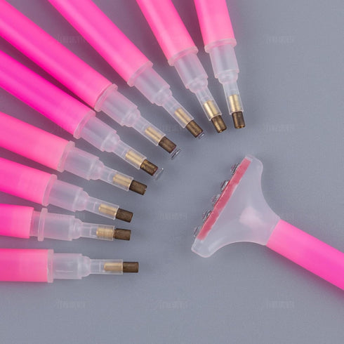 AUEAR, 12 Pack 5D Diamond Embroidery Painting Pen Cross Stitch Tools Drill Pen for Rhinestone......