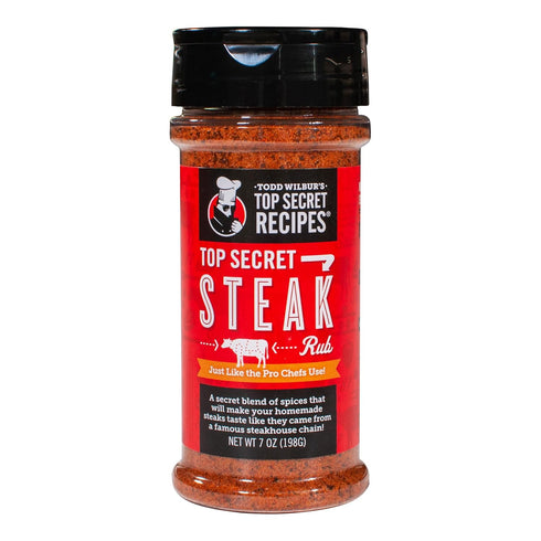 Todd Wilbur's Top Secret Recipes Steak Rub - Famous Steakhouse Chain Taste at Home (Like Outback) - Best Steak Rub - Also Great Burger Seasoning -...
