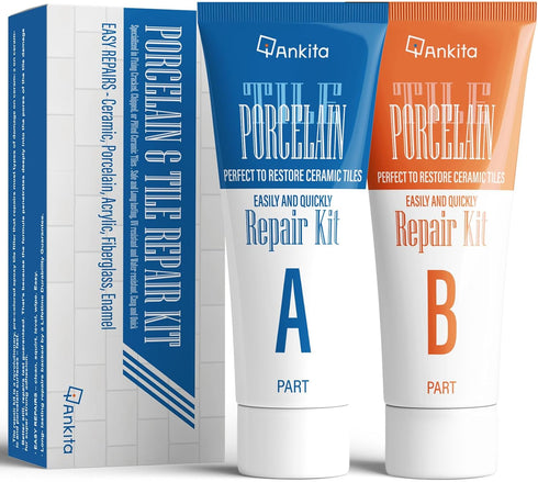 Porcelain Repair Kit White, Sink & Tile Repair Kit to Quickly Fix Sinks Chips and Tile Cracks with High Bond Strength, Porcelain Sink Repair Kit f...