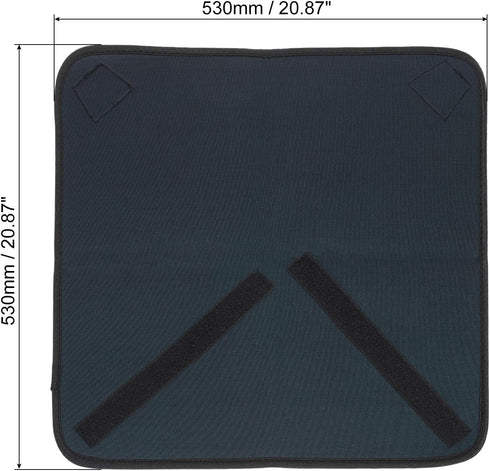 PATIKIL Camera Protective Wrap, 21"x21" Lens Wrap Cloth with Thick Protective Neoprene, Lens Pouch Bag with Hook and Loop for Lens, SLR, Black Gre...