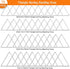 70Pcs Triangle Earring Beading Hoop,4Sizes Silver Earring Bead Connector Links Open Bezels Linking Rings Earrings Pendant for DIY Jewelry Making F...