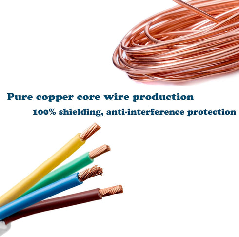 (17FT / 5m Backup Camera Cable, 4-pin Aviation Video Extension Cable, Car Video Extension Cable Backup Camera Extension Cable,AV Extension Cable C...