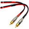 CESS-064-1f Speaker Cables to RCA Plugs Adapter, 2-Channel (1 Foot)...