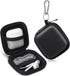 Earbud Case, Cridoz Earphone Case Headphone EVA Earbud Holder with Stainless Steel Carabiner Cell Phone Accessories Organizer Mini Earbud Pouch fo...