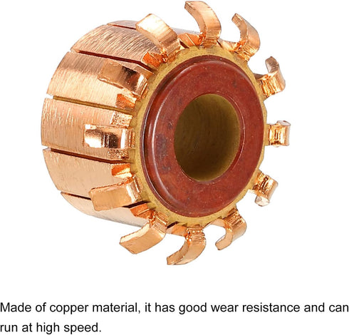 PATIKIL Electric Motor Commutator 12 Gear Teeth 8mm ID 18.8mm OD for Motor Spare Parts...