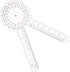 12 Inch Goniometer Transparent Orthopedic Angle Ruler Plastic Goniometer 360 Degree for Body Measuring Tape Goniometer Protractor Ruler (1)...