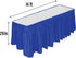 DecorRack Table Skirt, 29 in x 14 ft -BPA Free- Plastic Tableskirt, Disposable, Reusable, Rectangular Tablecloth Skirt, Royal Blue (1 Pack)...