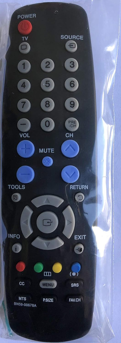 Remote Control BN59-00678A Compatible with Samsung HL61A510J1F HL67A510J1F LN19A330J1H LN19A450C1D LN19A650A1D LN22A330J1D LN22A450C1D LN22A450C1H...
