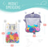 Comfylife Baby Bath Toy Organizer - Shark +36 Bath Letters & Numbers +Extra Bath Toy Storage Net & 10 Strong Hooks, Great Bath Net for Kids, Cute ...