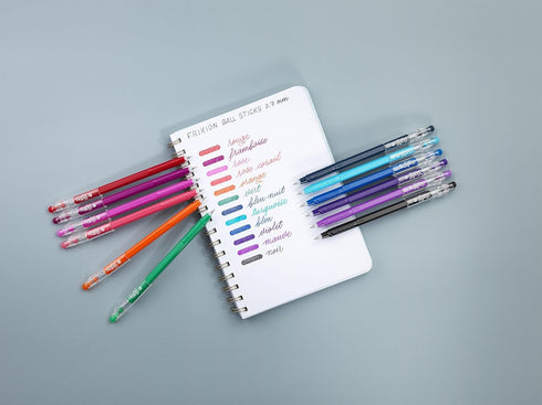 Pilot FriXion Ball Stick 07-0.7mm Nib Tip - Erasable Gel Ink Pens - In Wallet Packaging (Teacher's Wallet of 5)...