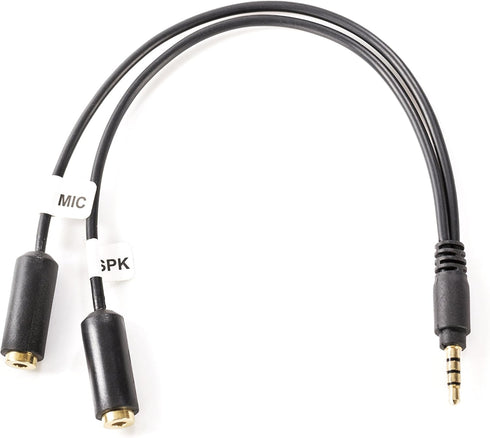 Movo TCB1 3.5mm TRS (Female) Microphone to TRRS (Male) Smartphone Adapter with Headphone Jack for iPhone and Android...