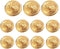 11 Pieces Metal Eagle Badge Buttons Set for Men's Blazer Suit Sport Jacket Coat Uniforms Gold (20MM 15MM)...