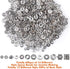 Paxcoo 600pcs 12 Style Silver Spacer Beads Jewelry Bead Charm Spacers for Jewelry Making Bracelets Necklace...