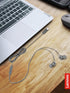 Lenovo - 300 Wired in-Ear USB-C Headphones - in-Line Microphone - USB-C Connectivity - Play & Pause Button - 3 Sizes Silicone Ear Tips Included, G...