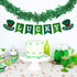 CCINEE 33FT St.Patrick's Day Tinsel Garland,Shamrock Clover Green Metallic Garland for Irish Party Home Decoration...