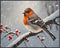 Posterizer 1 pcs-cute little bird in snowy winter scene -6-Art for Animal Lovers-Landscape & Nature Art-Decor for Home & Office- unframed wall art...