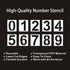 8 inch Number Stencils Set 0-9 Address Number Stencil Templates Reusable Plastic Number Stencils for Cake Stencil Number Painting Stencils Templat...