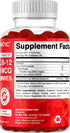 Vitamatic Extra Strength Vitamin B12 5000 mcg (Methyl B12) Gummies - 120 Count - Natural Cherry Flavored...