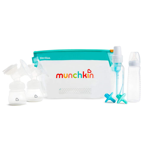 Munchkin® Sterilize™ Microwave Bottle Steam Sterilizer Bags, 30 Uses per Bag, 6 Pack...