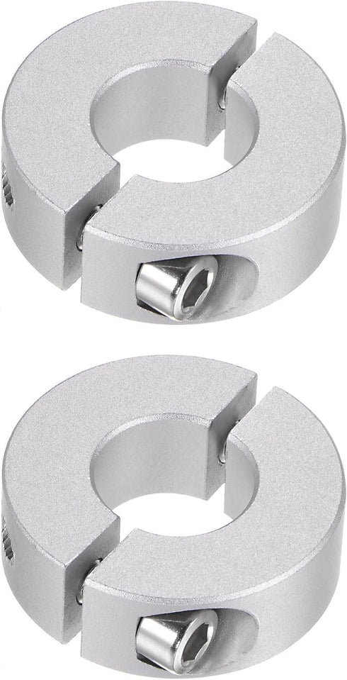 2pcs Double Split Shaft Collar for 16mm Shaft Set Screw Clamp-On Collars, 35mm OD, 12mm Width, for Stoppers, Position, Hold Timing Pulleys, Machin...