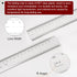 2pcs Film Flexible Ruler 50cm 0.1mm Scale with R Angle & Width Lines PET Plastic Folding Straight Ruler Calibration Soft Ruler Measuring Tool for ...
