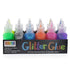 Bright Creations Neon Metallic Glue with Glitter Bottles for Arts and Crafts (20 ml, 12 Pack)...